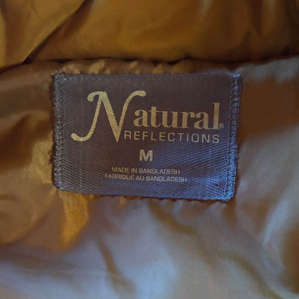 Natural Reflections Mustard Quilted Vest - Picture 2 of 10